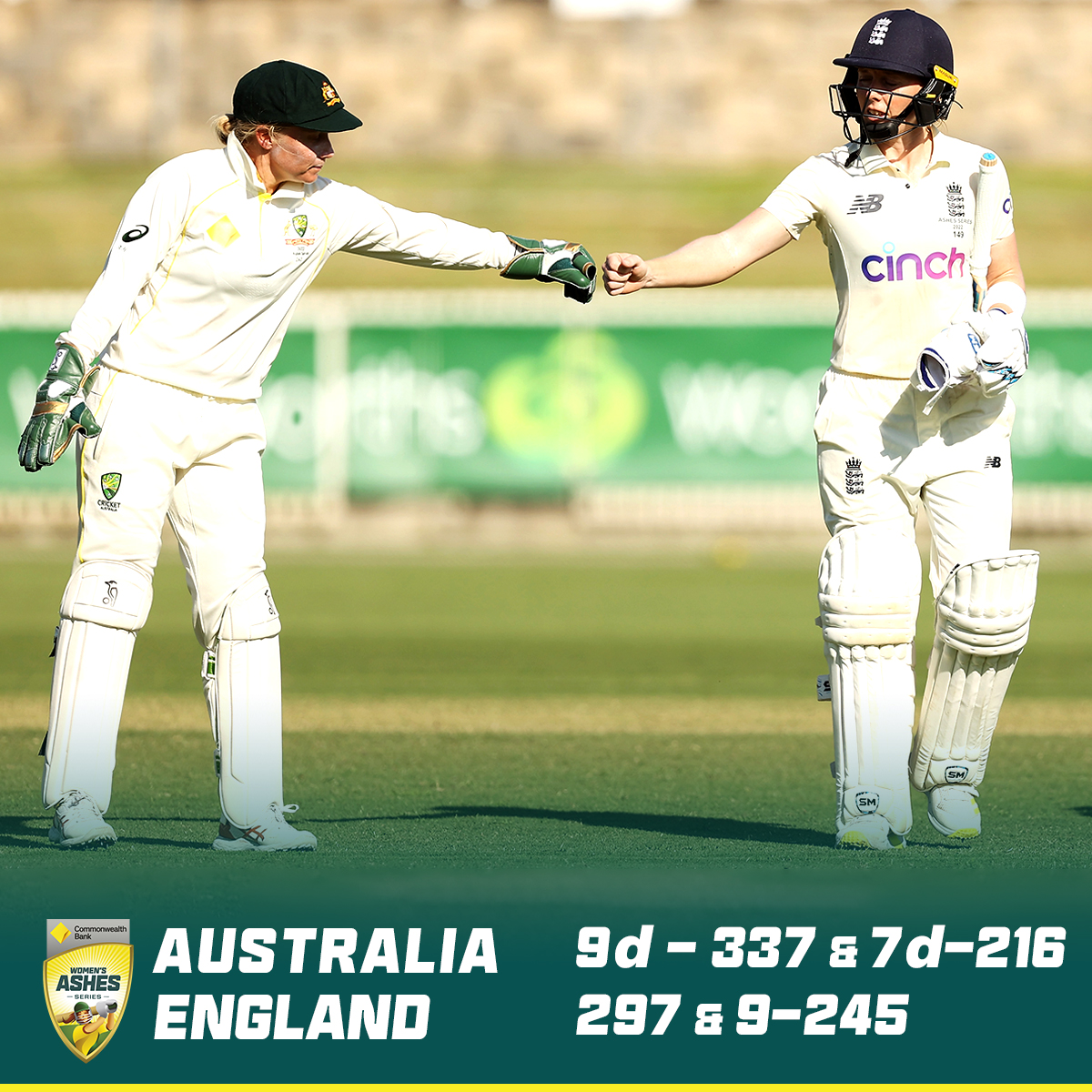 aus vs eng test womens scorecard