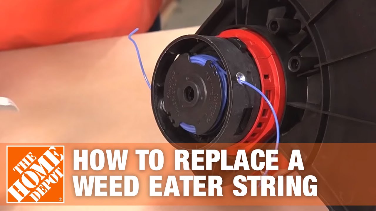 how to change weed eater string