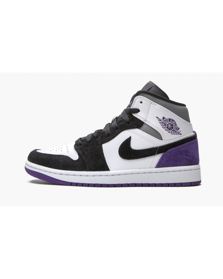 black purple air jordan