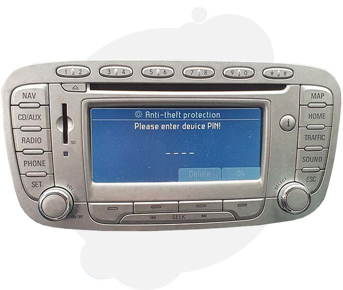 stereo code for ford focus