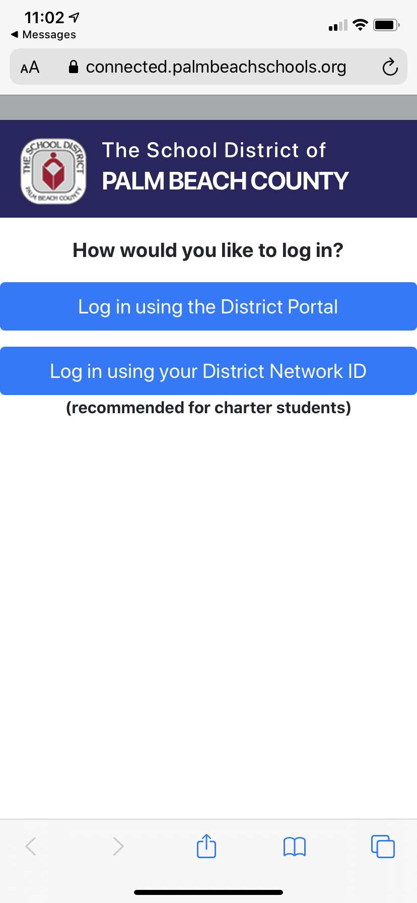 palmbeachschool login