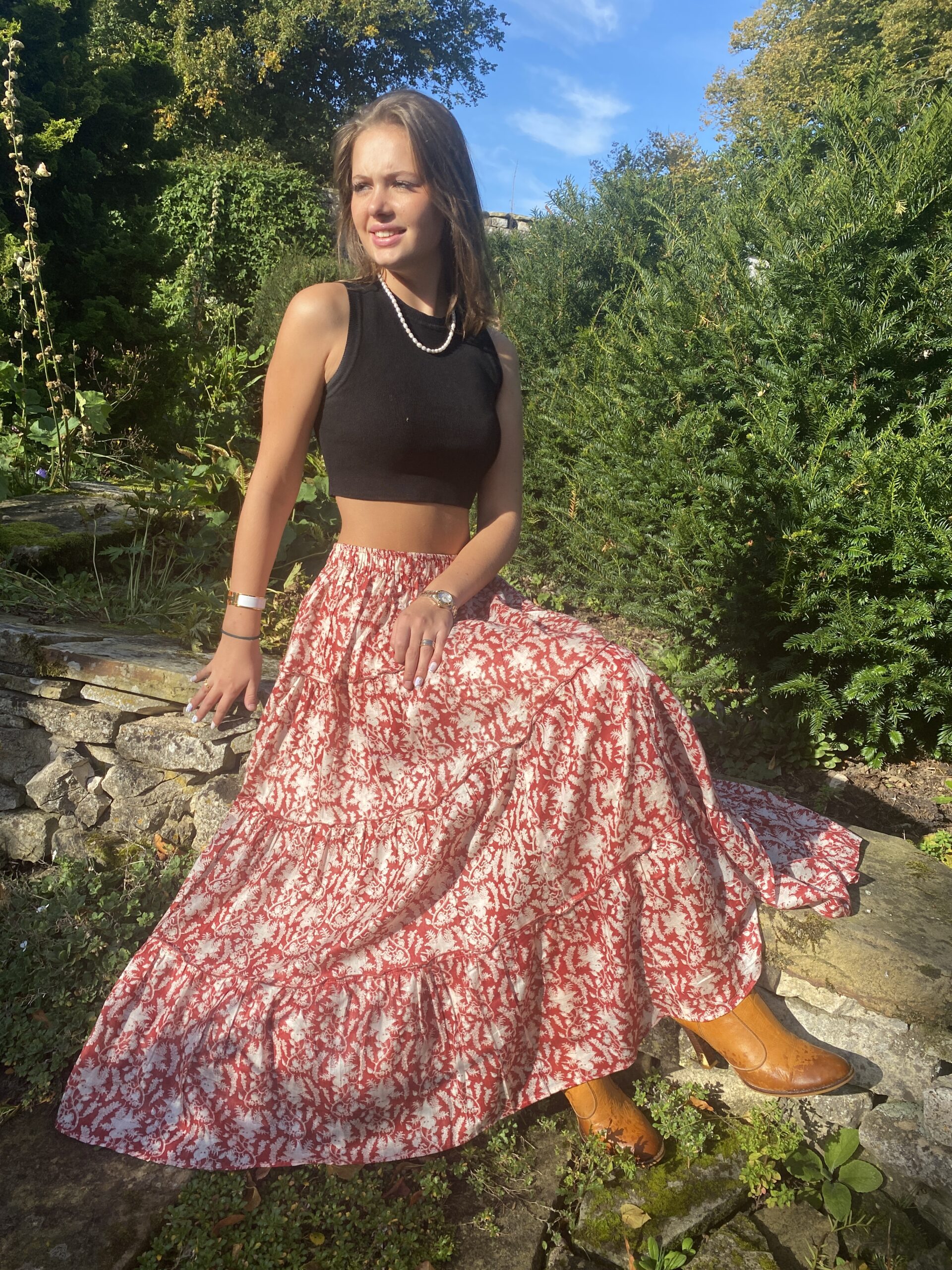 indian maxi skirt