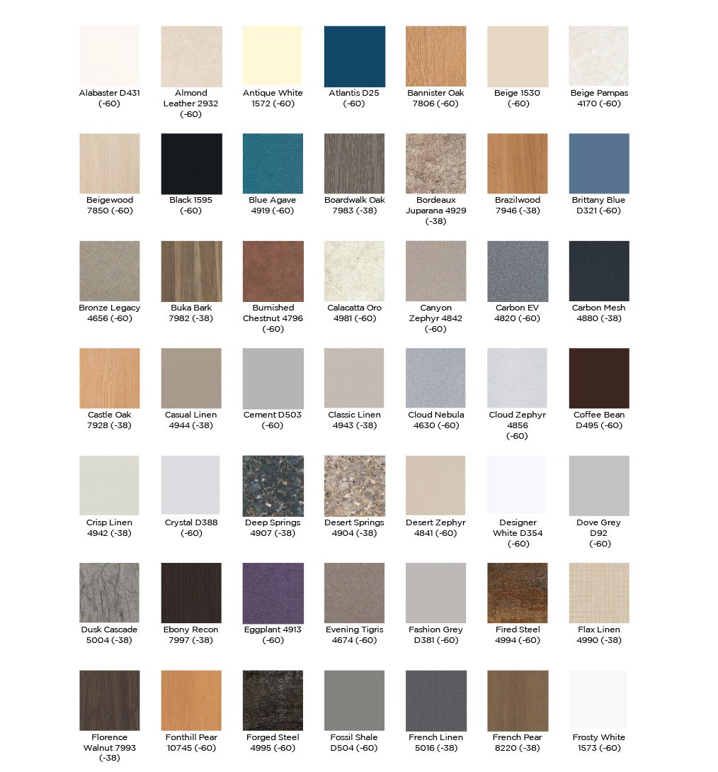 wilsonart laminate colors