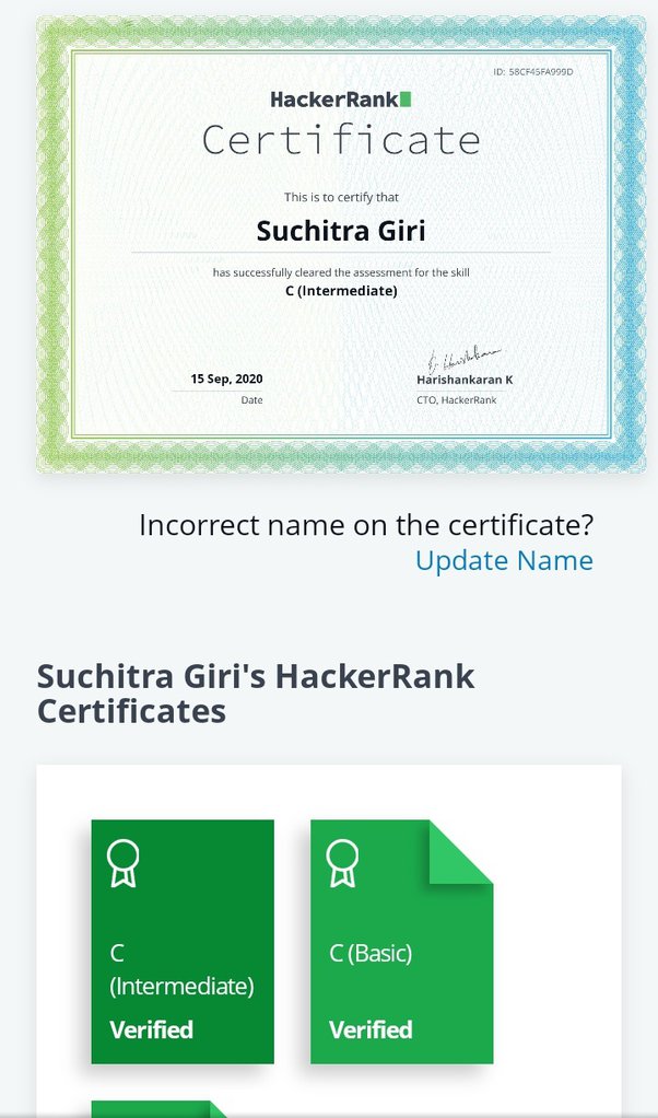 hackerrank certification