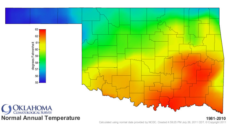 oklahoma weather yearly