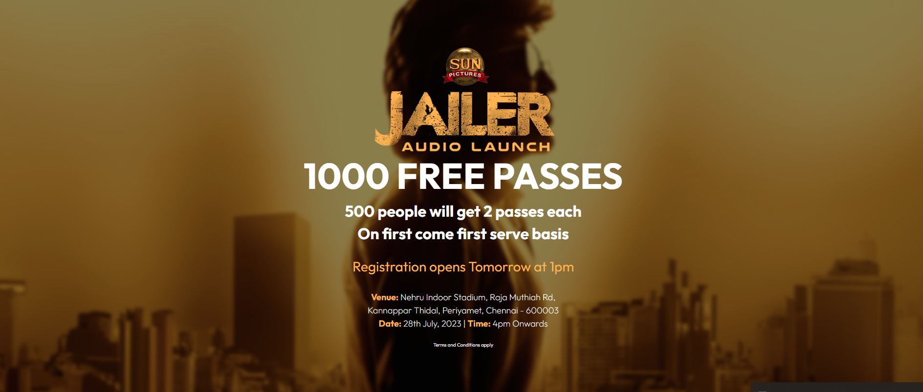 jailer audio launch pass