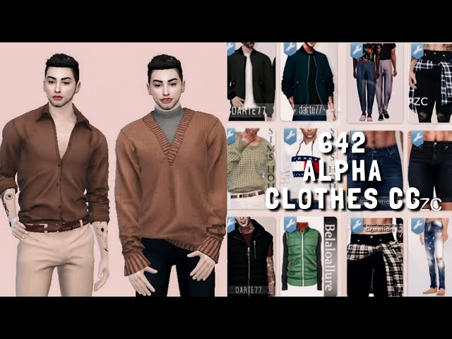 male clothing cc sims 4