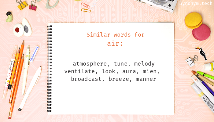 synonyms for air