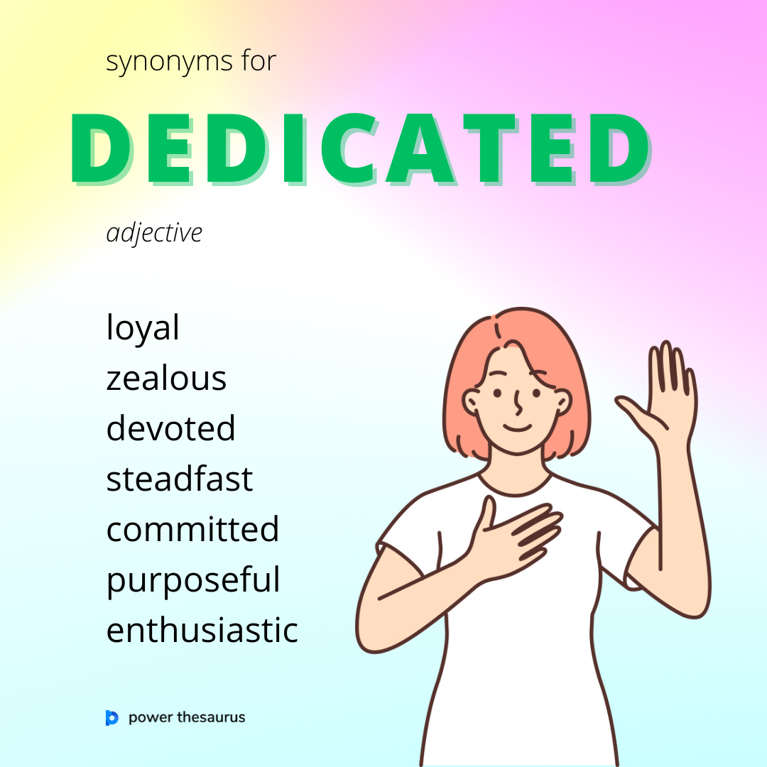 synonym dedicated