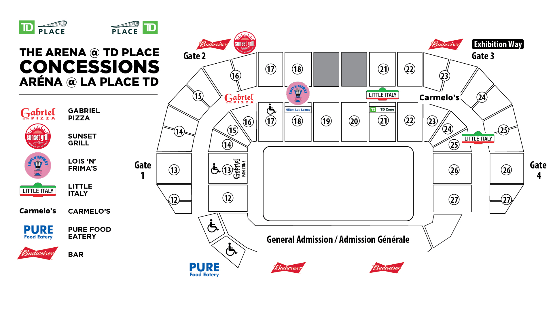 td place arena seating chart