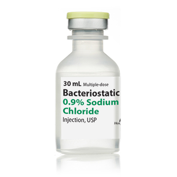 bacteriostatic saline solution