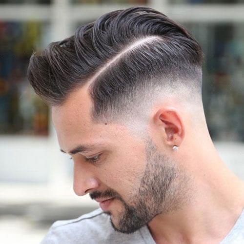 fade pompadour haircut