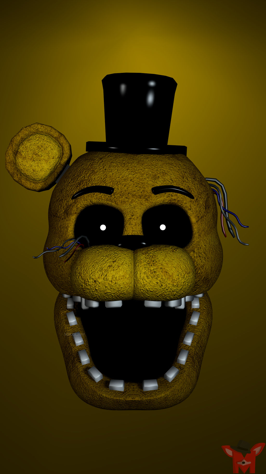 cabeza de golden freddy