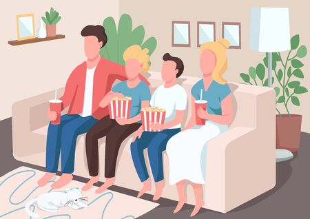 family movie night clipart