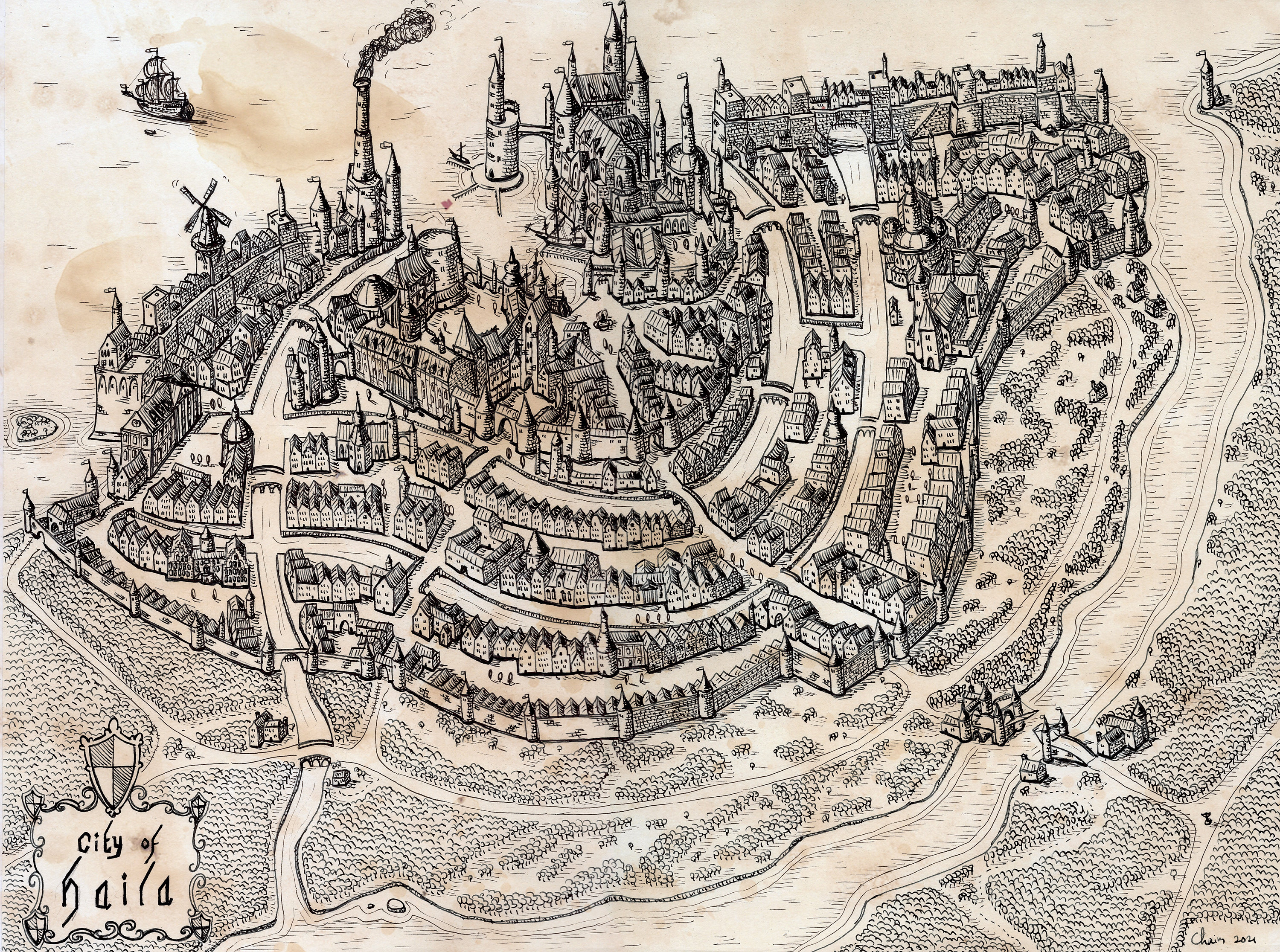 fantasy city maps