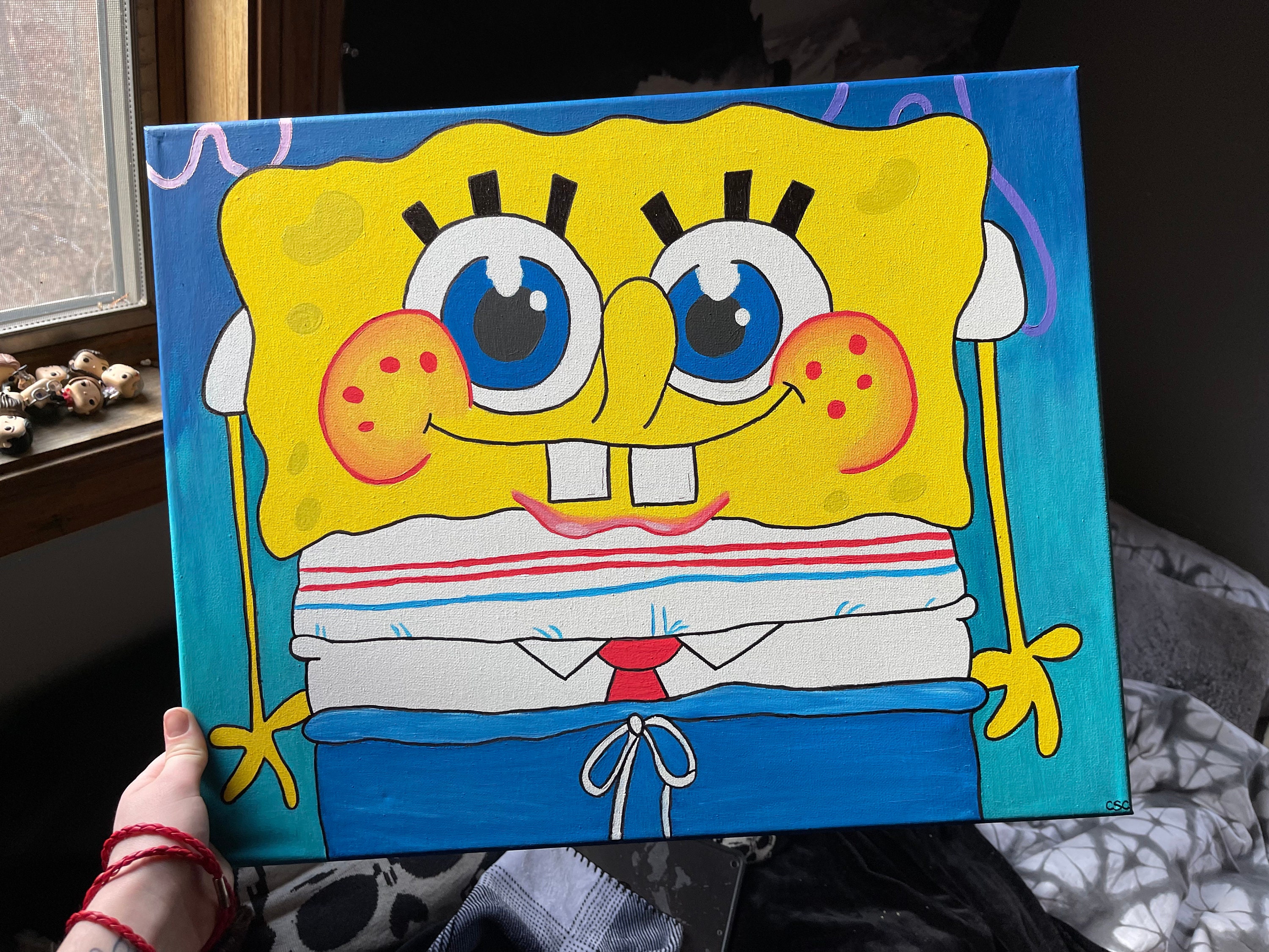 spongebob painting