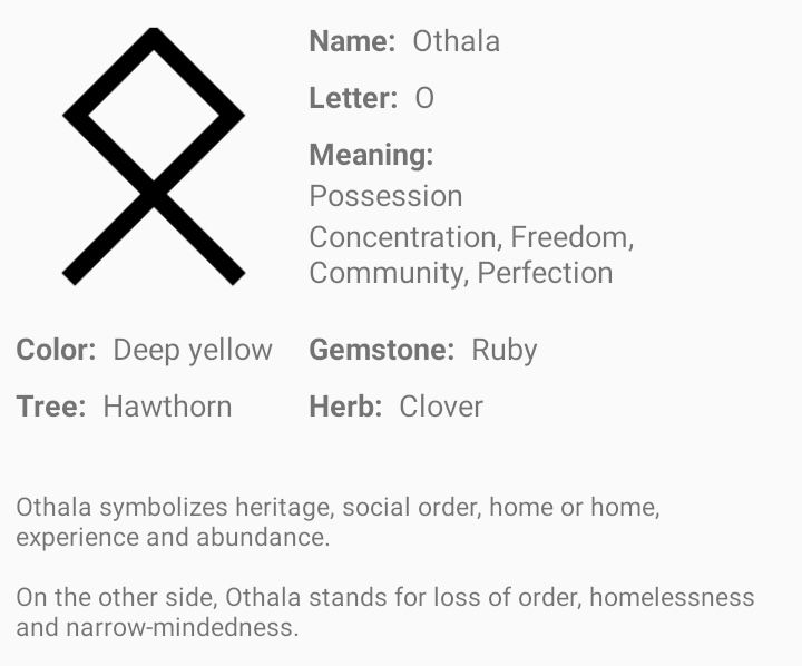 rune othala meaning