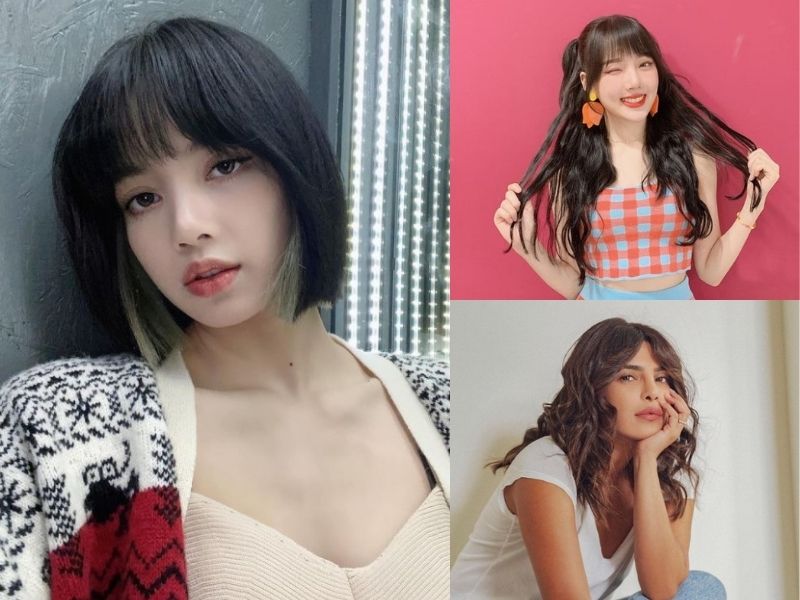 korean bangs for square face