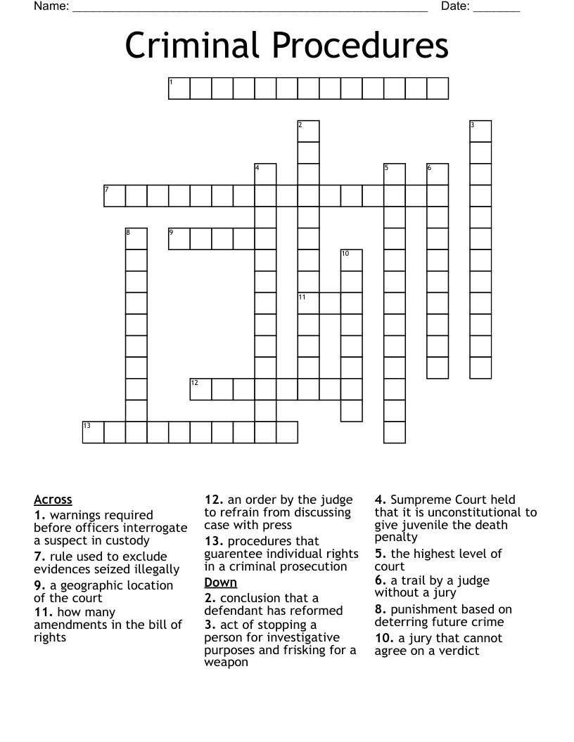 prosecution crossword clue