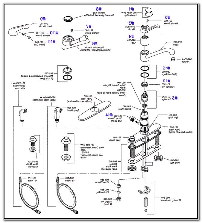 tuscany faucet parts diagram