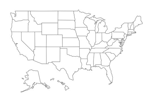 america map outline