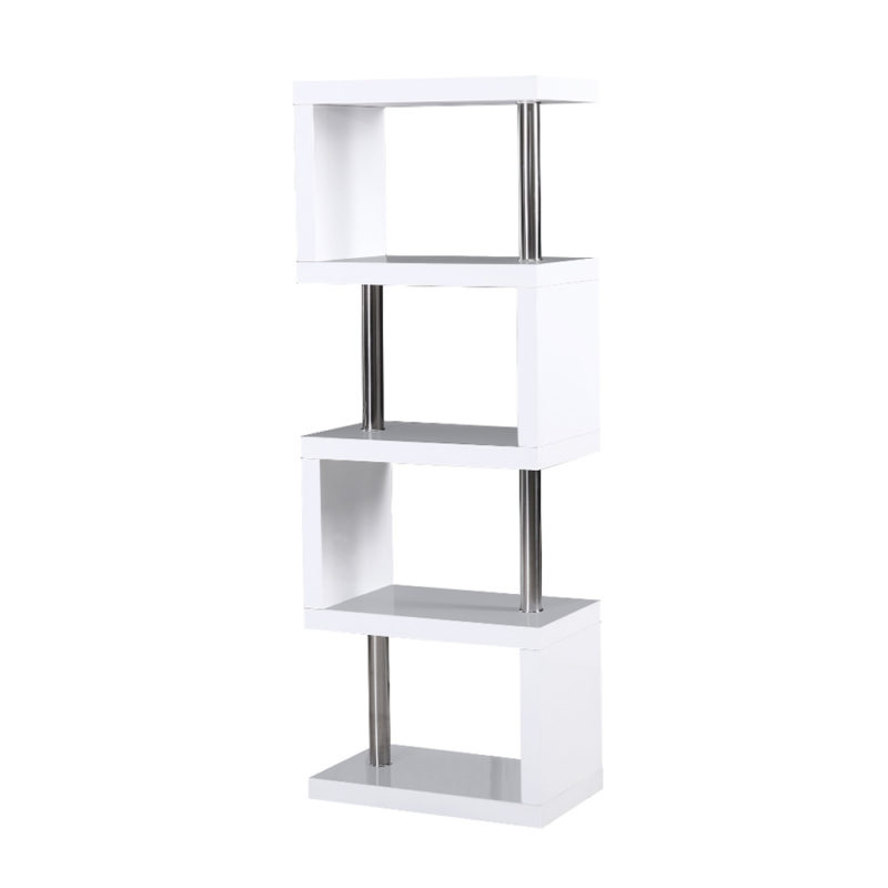 white gloss shelving