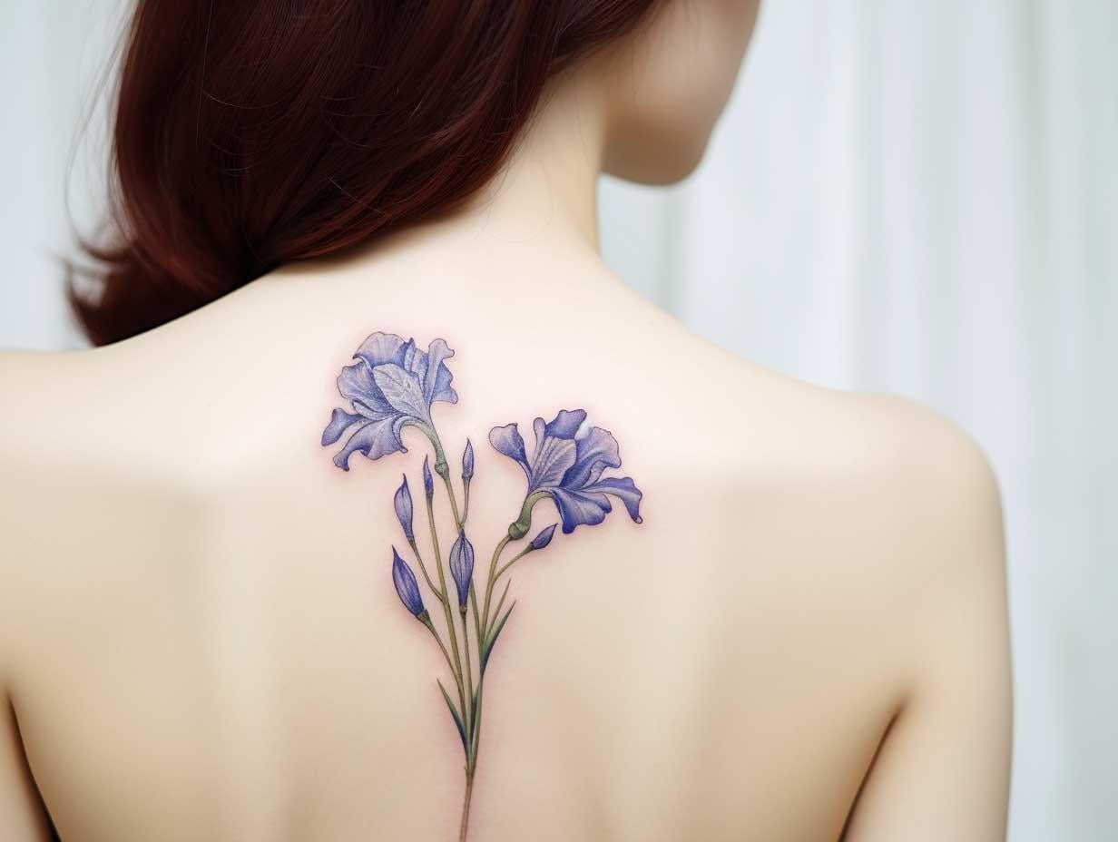 february flower tattoo