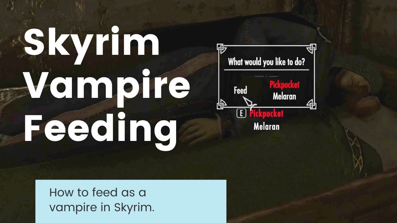 feed as vampire skyrim