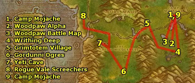 feralas alliance flight path