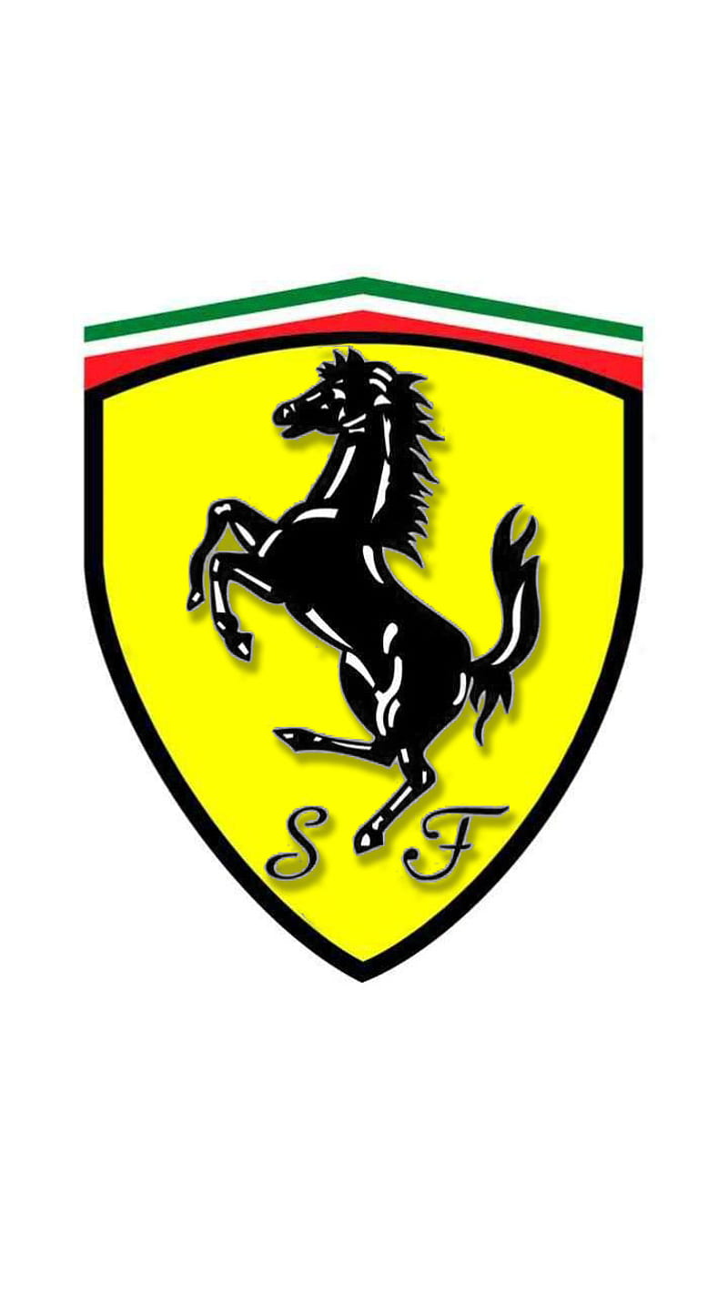 ferrari logo wallpaper 4k