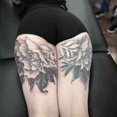 back thigh tattoos