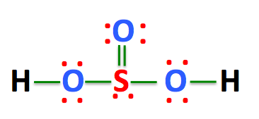 lewis structure of h2so3