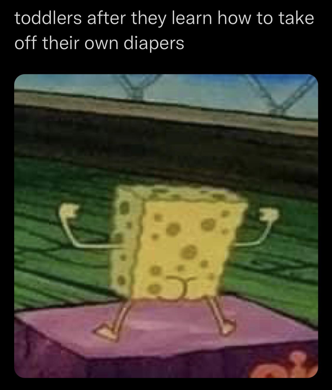 naked spongebob meme