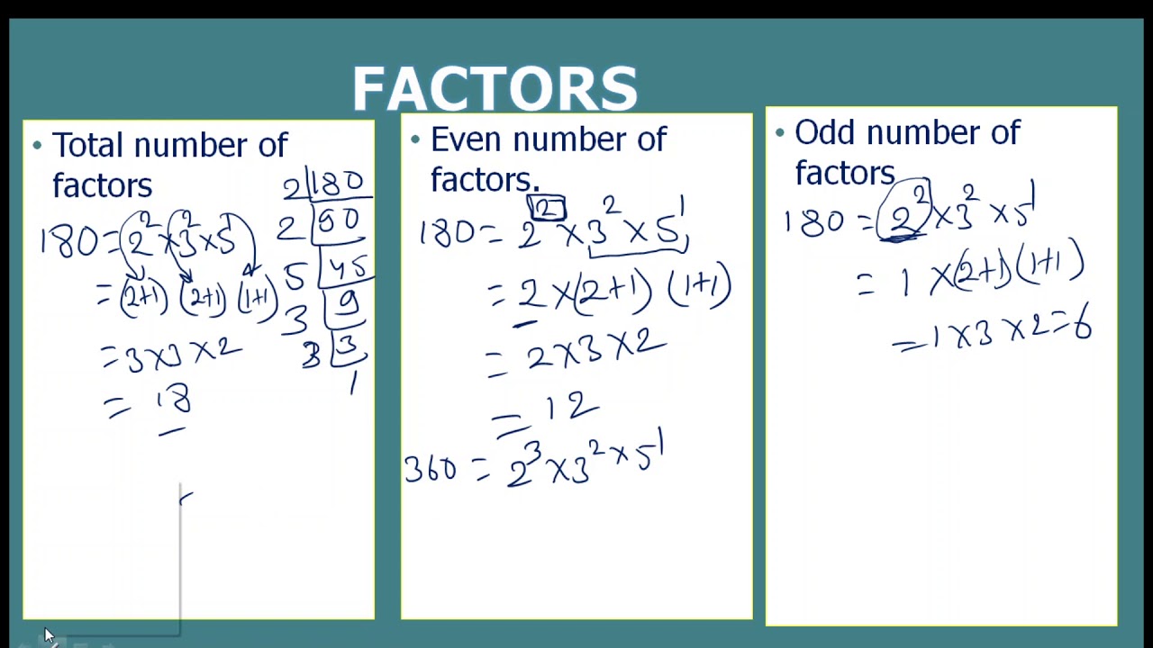 find the number of odd factors of 12