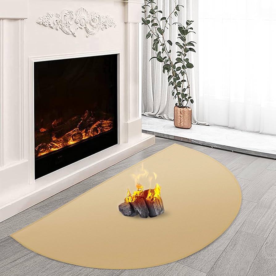 fire resistant mats for fireplace