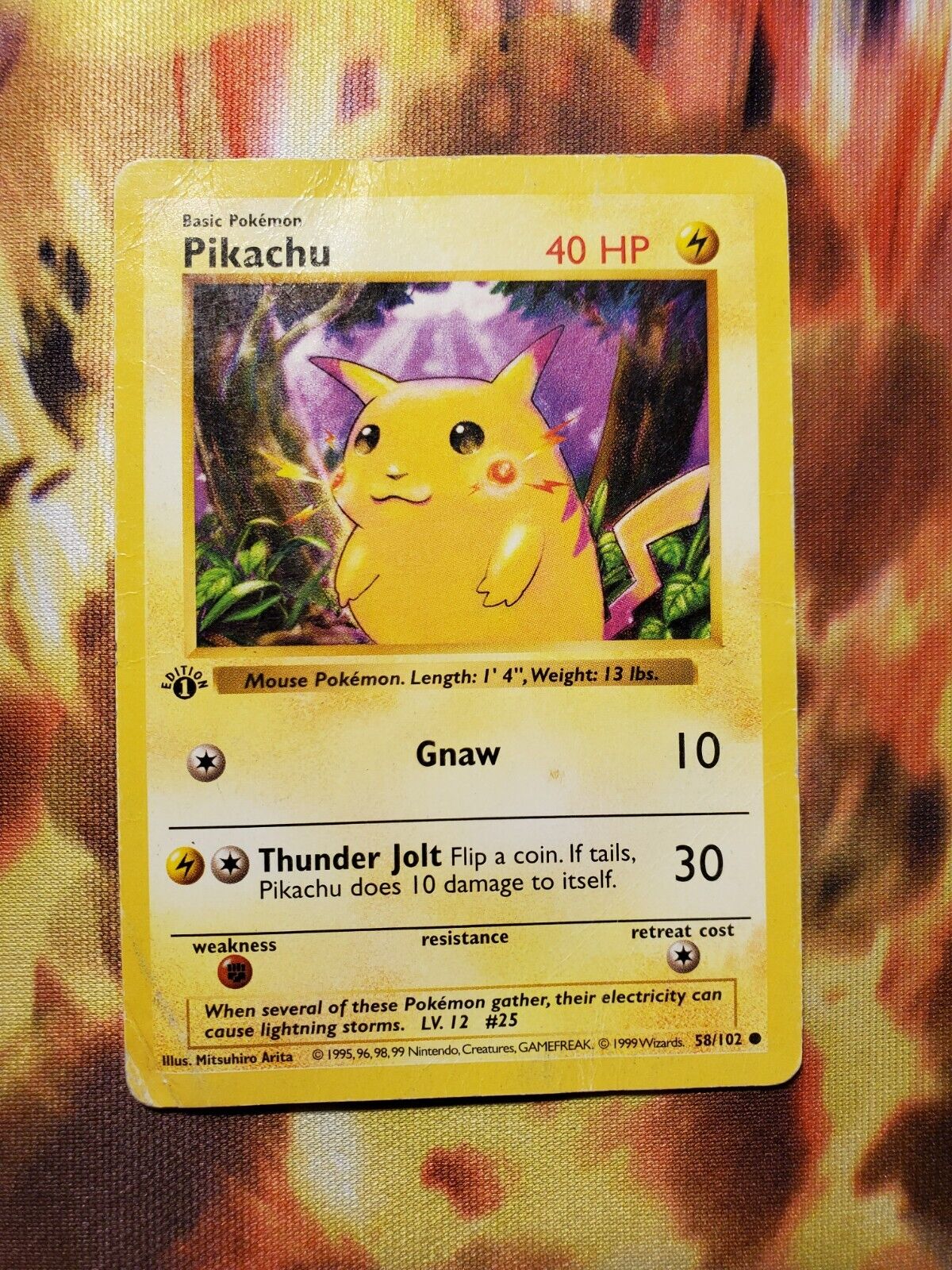 first edition red cheek pikachu