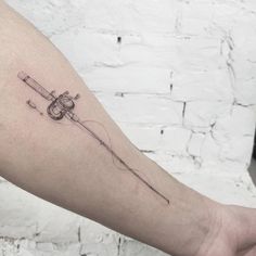 fishing rod tattoo