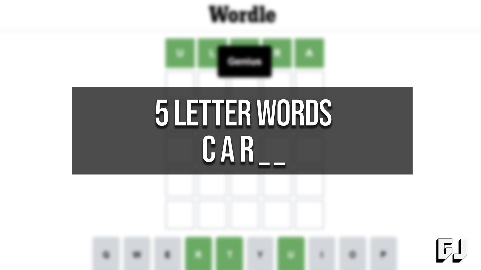 five letter word starting with c a r