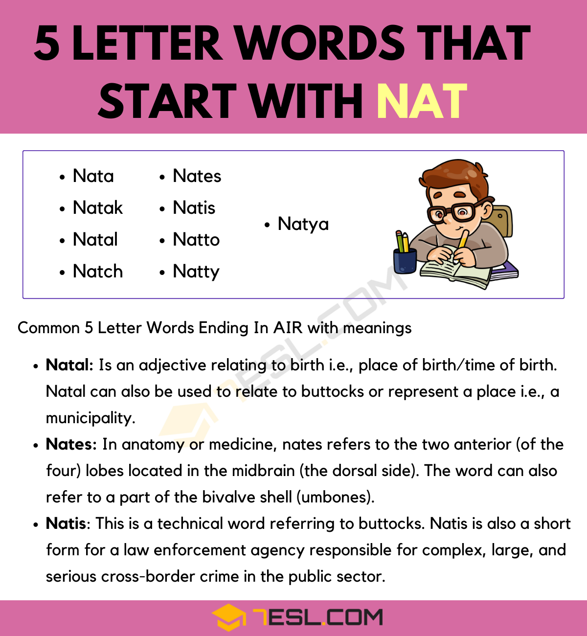 five letter words that start with na