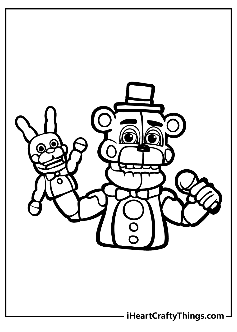 five nights freddy coloring pages