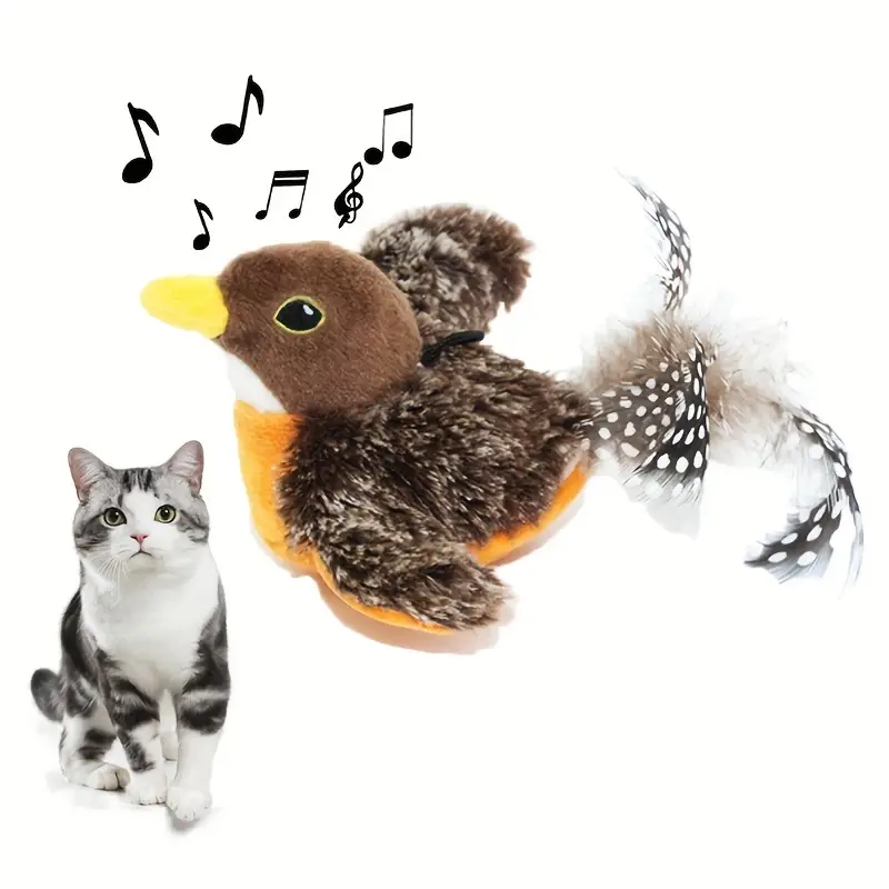 flapping bird cat toy