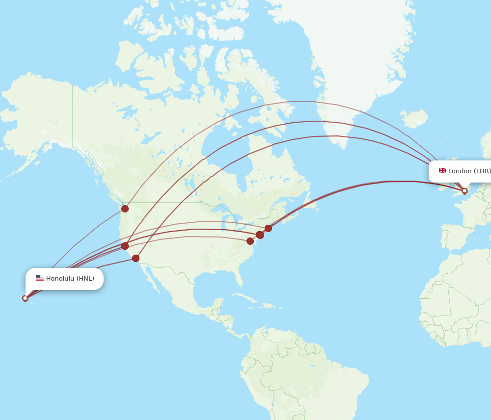 flight time from heathrow to hawaii