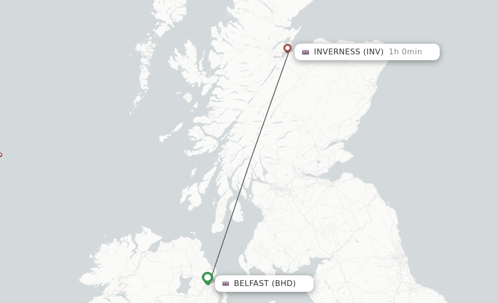 flights from belfast city to inverness