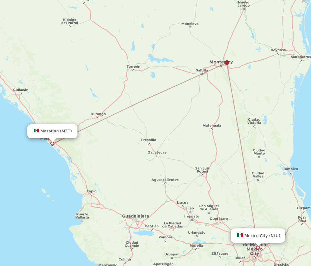 flights from mexico city to mazatlan