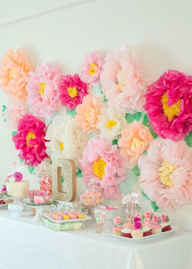 flower backdrop for birthday