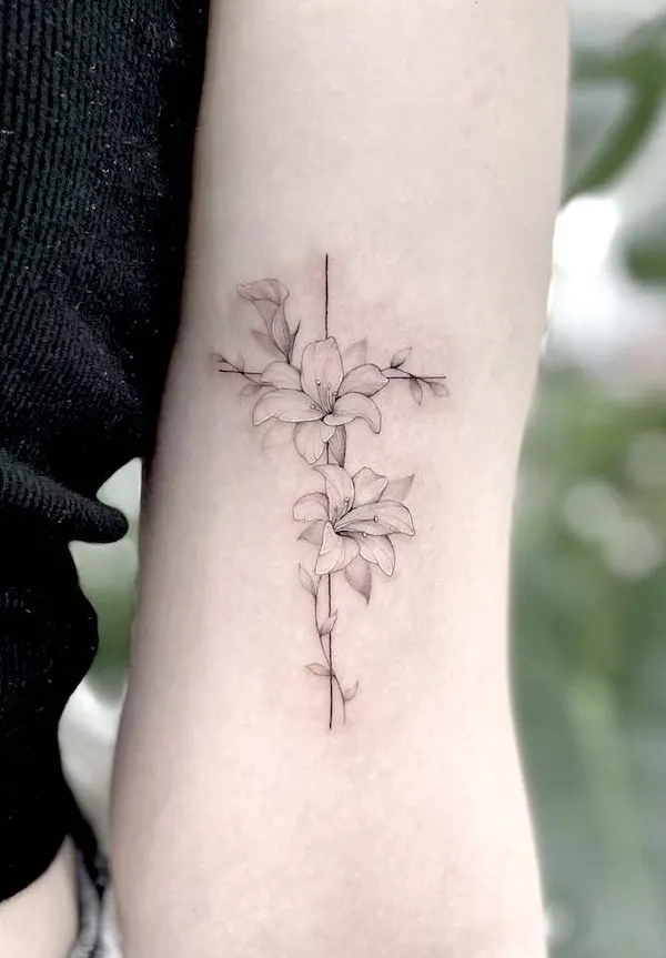 flower tattoos for females