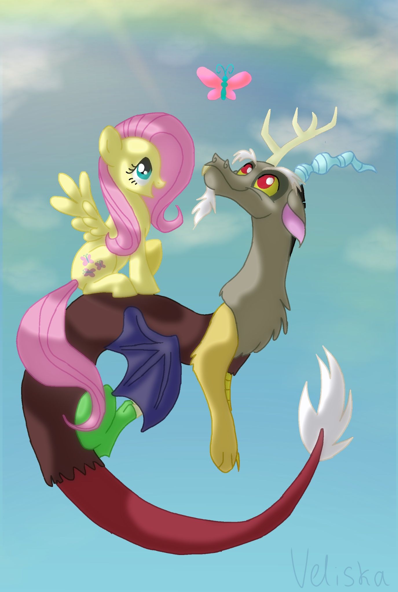 fluttershy and discord