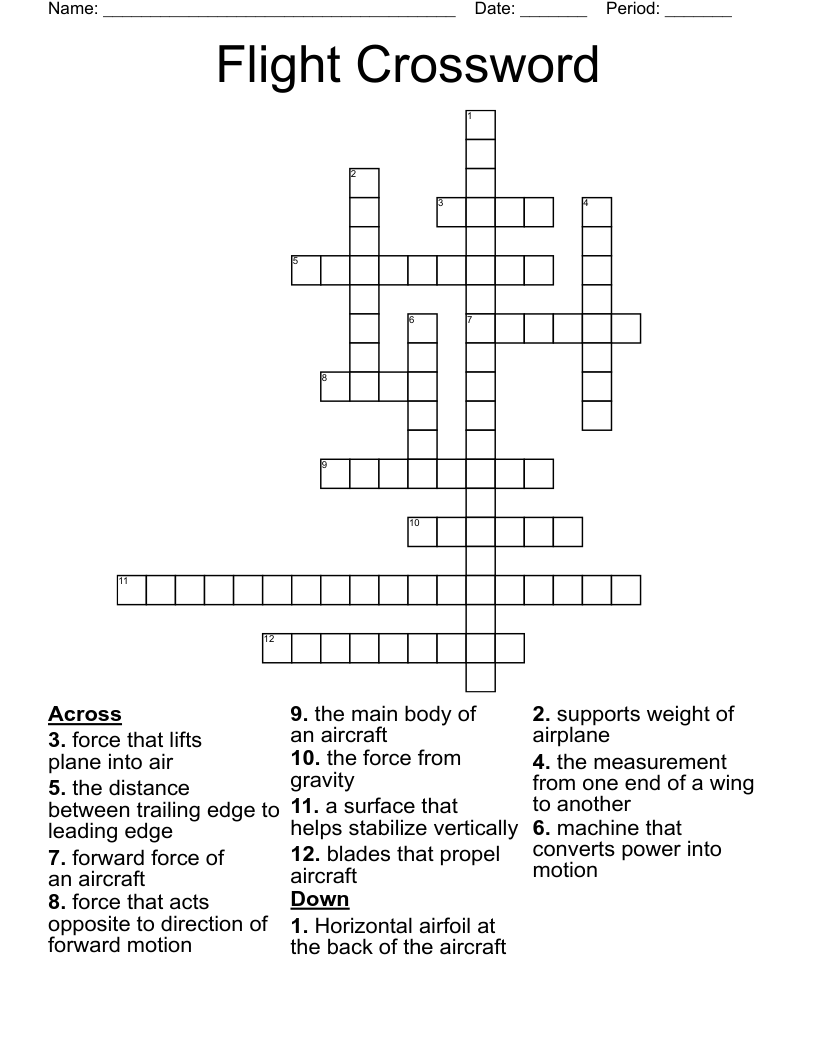 fly crossword