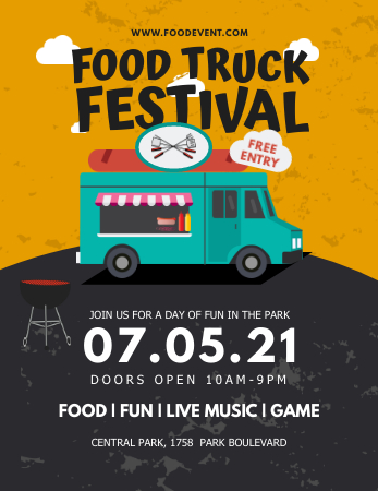 food truck flyer template free