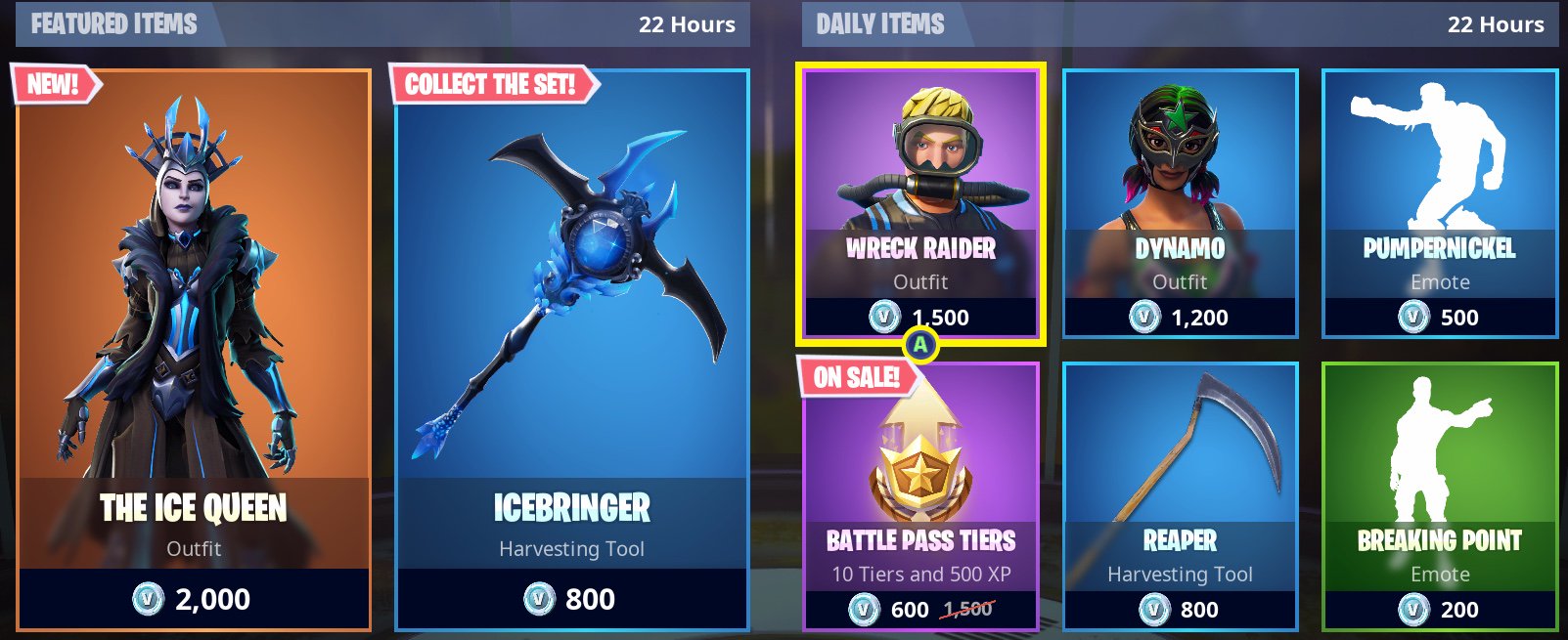 fortnite tracker item shop